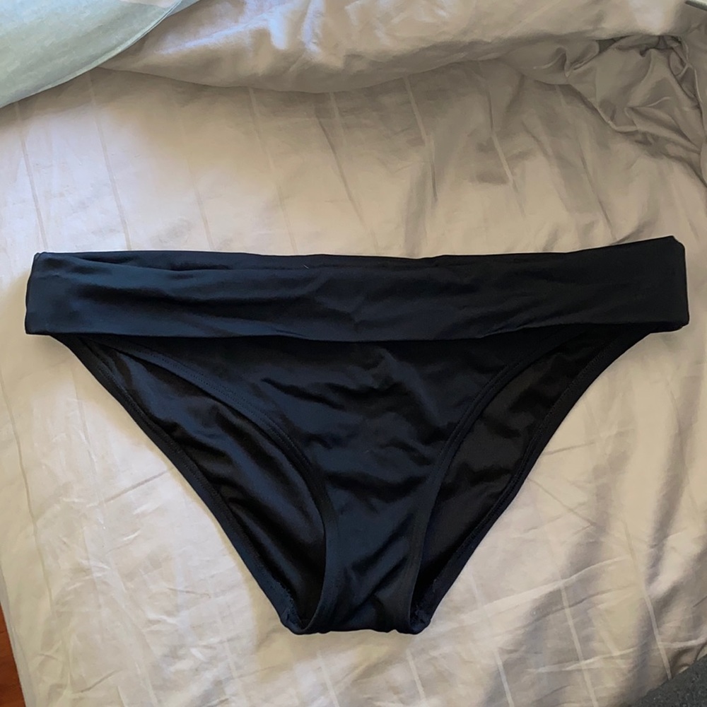VICTORIA’S SECRET Black Foldover Bikini Bottoms